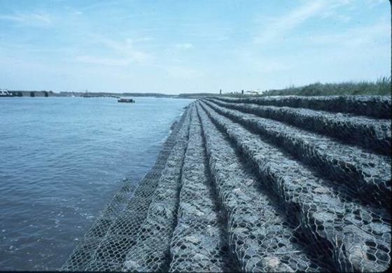 4x1x0.5m Hexagonal Wire Mesh Gabion Bank Protection Slope Protection Flood Control