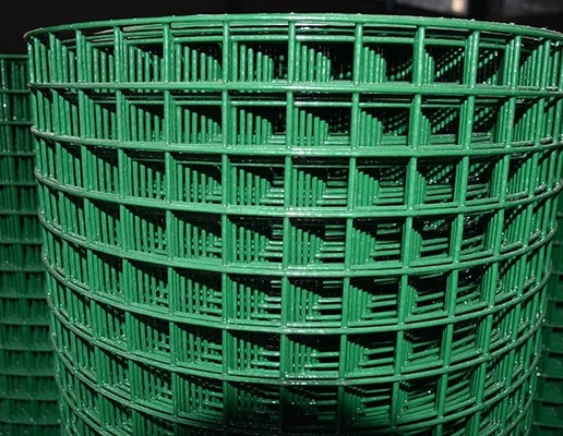1X1 Inch PVC Coated Welded Wire Mesh Anti Climb Security Fence 3 Feet Width