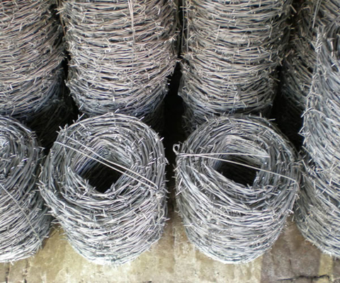 12x14BWG galvanisierte das doppelter nicht verrostende Strang-Stacheldraht-Stahlseil
