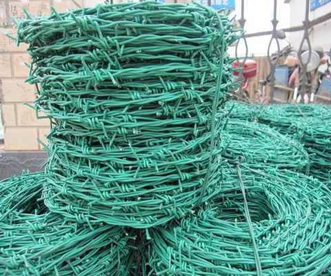 Überzogene Stacheldraht-Plastikrolle hohe Härte BWG16xBWG16 PVCs