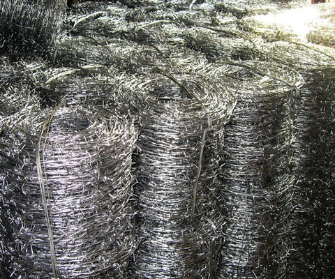 Nicht rostende doppelte Draht-Torsion flocht der 12 Messgerät-Stacheldraht-Spule BWG12xBWG12